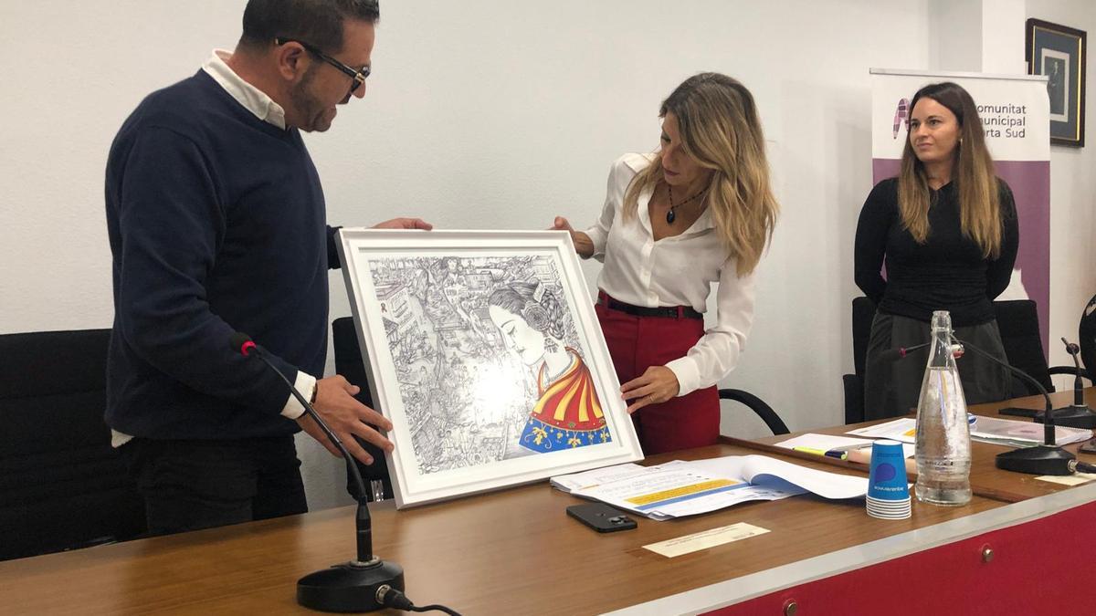 Dana en Valencia: El emotivo regalo para Yolanda Díaz en Torrent