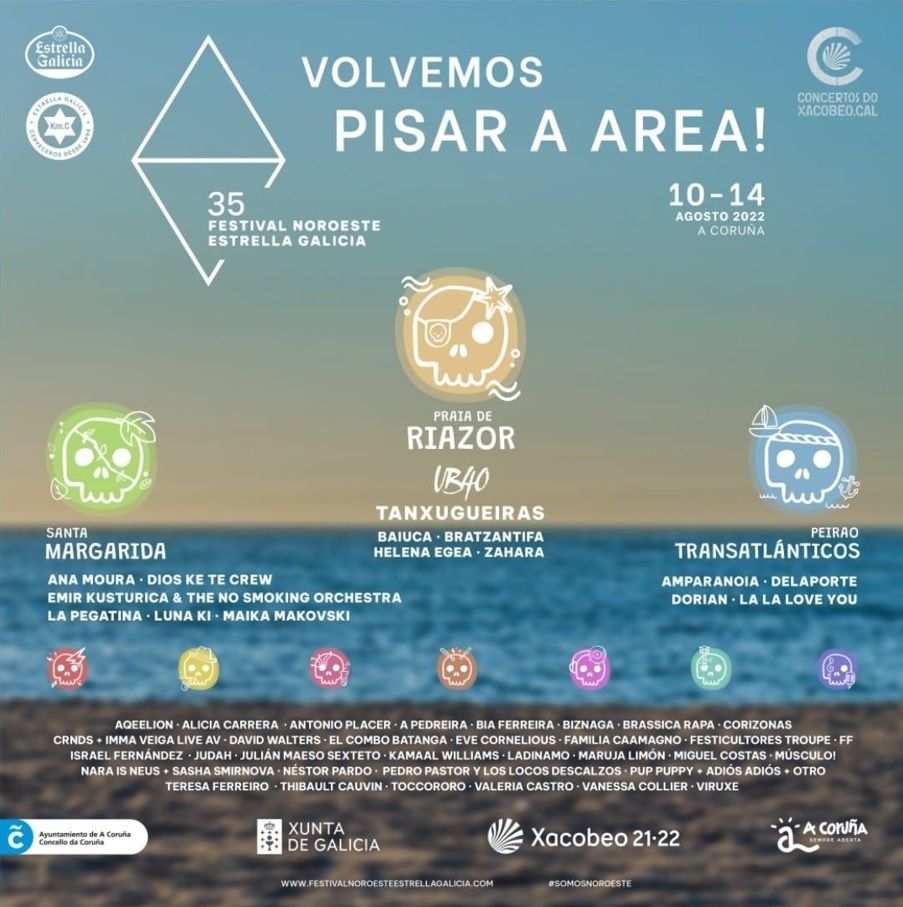 Cartel del Festival Noroeste Estrella Galicia 2022