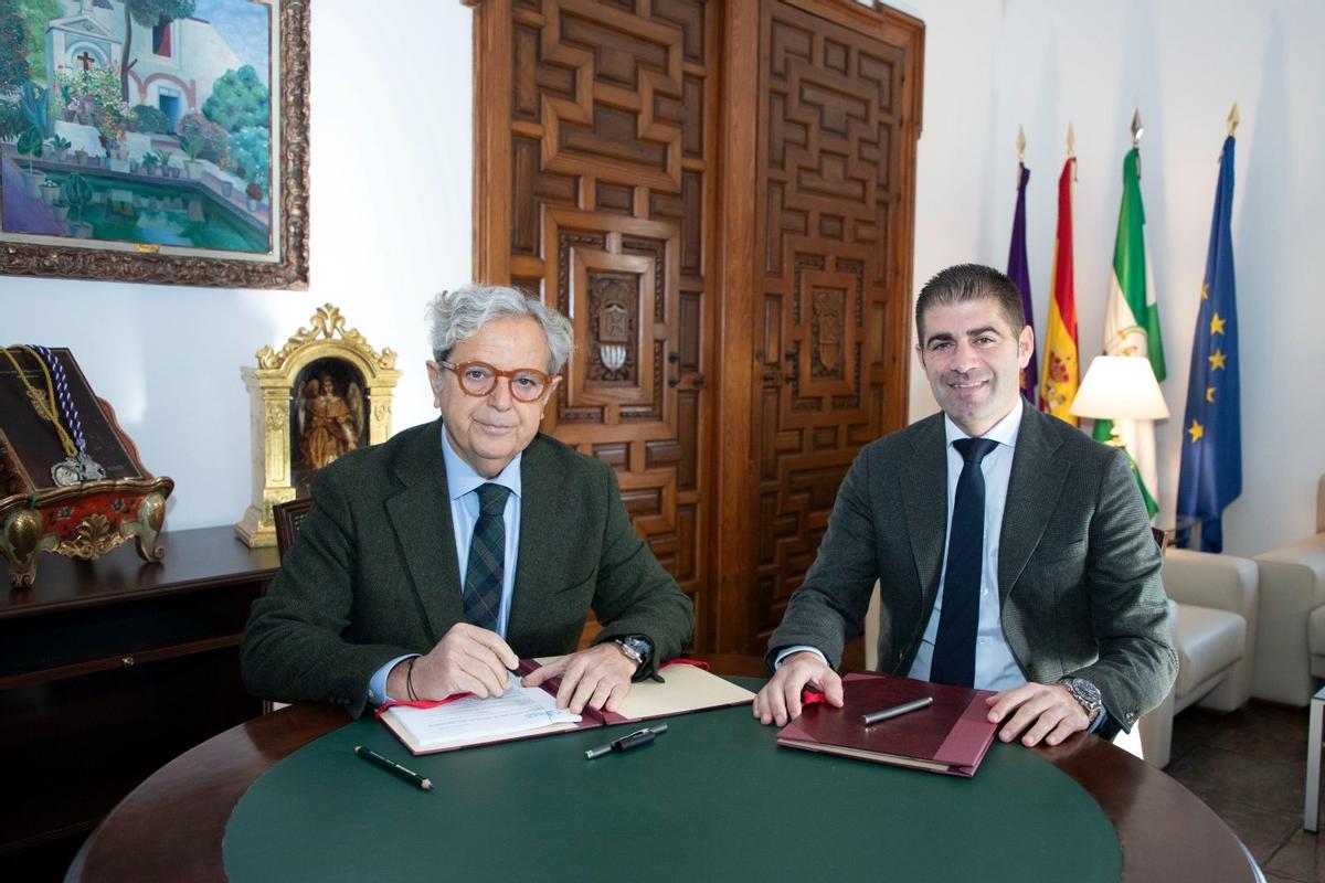 Firma del contrato para la ejecución de los trabajos de mejora del abastecimiento en la zona sur de Córdoba.