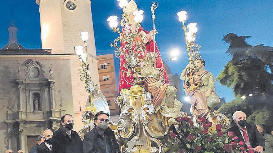 Este año no ha habido procesión, a la forma tradicional, en las fiestas de Sant Blai.
