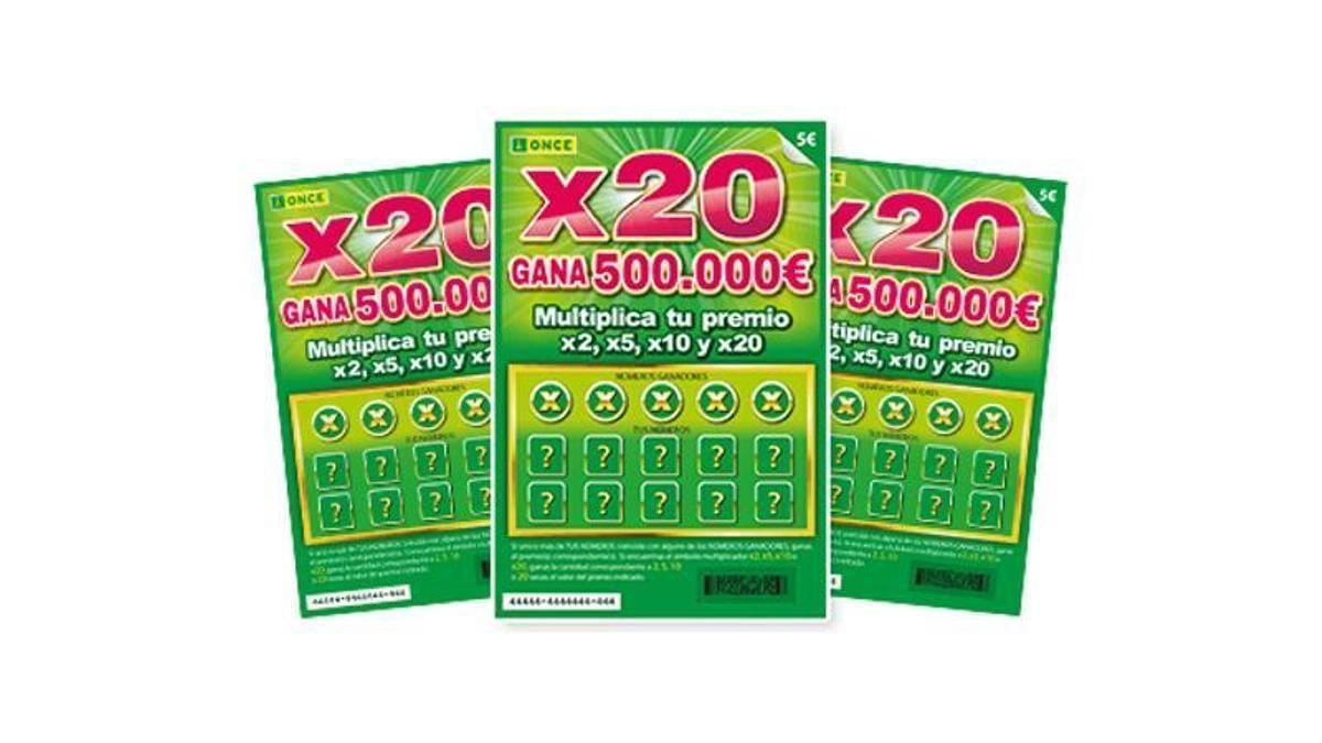 Boletos de Rasca X20 de la ONCE
