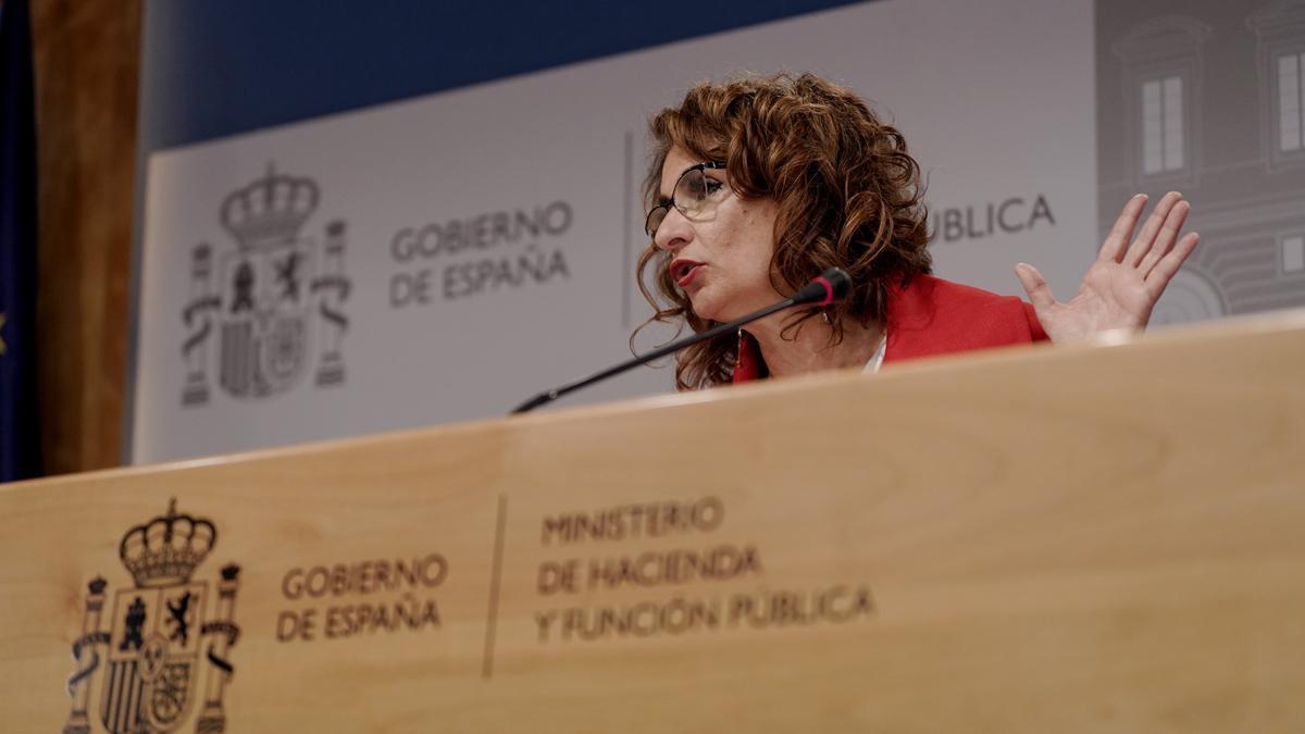 María Jesús Montero, ministra de Hacienda en funciones, en una foto de archivo.