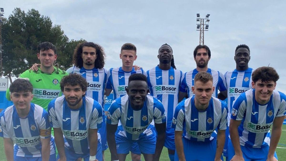 Último once titular del CF Gandia en la temporada que acaba