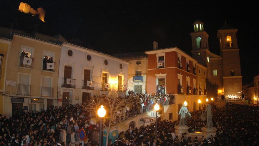 Noche de los tambores de Mula. Año 2010.