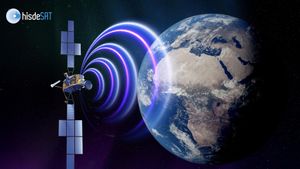 Archivo - Recreación del satélite SpainSat NG I de Hisdesat.