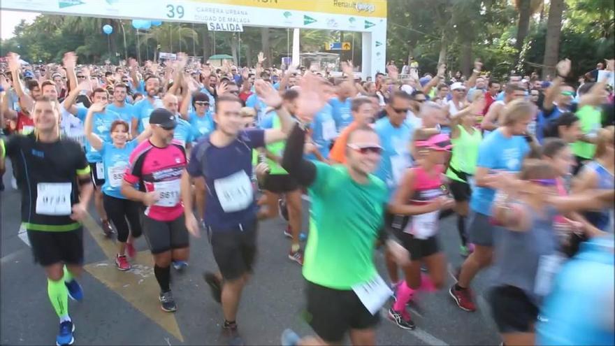 Salida de la 39º Carrera Urbana Ciudad de Málaga