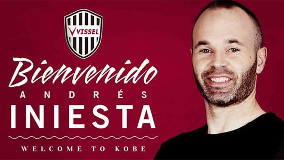 Andrés Iniesta ya es del Vissel Kobe