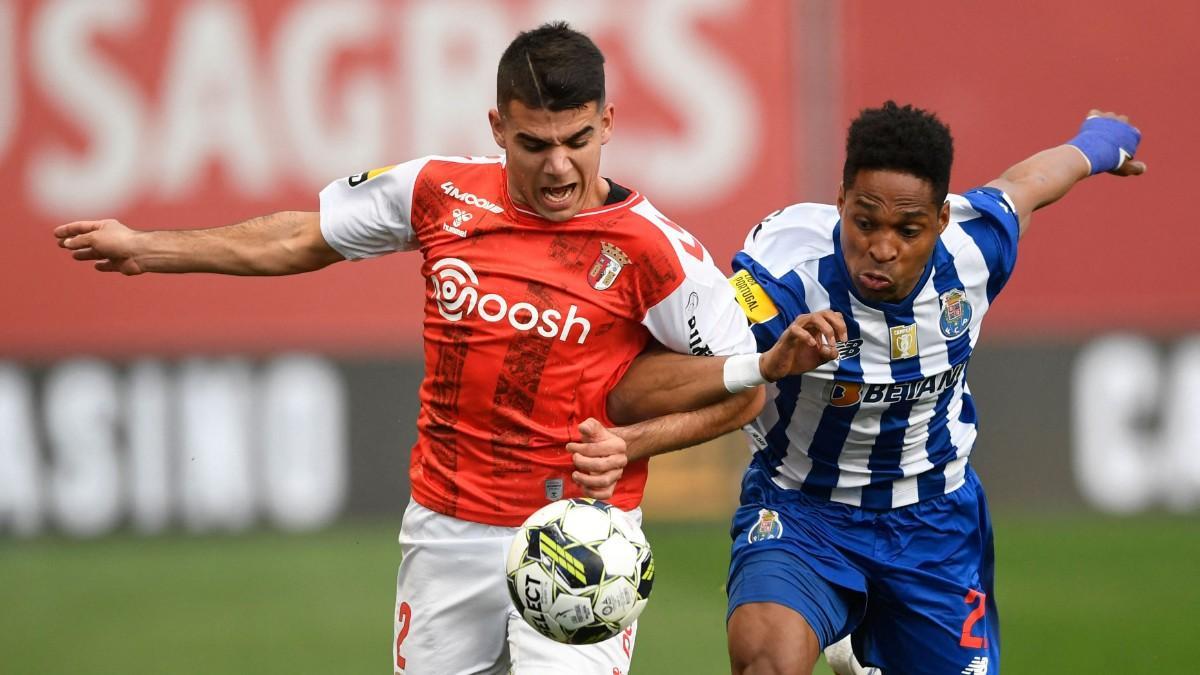 Víctor Gómez, lateral del Sporting de Braga