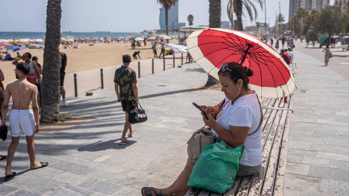 Ola de calor en Barcelona el pasado 28 de julio.