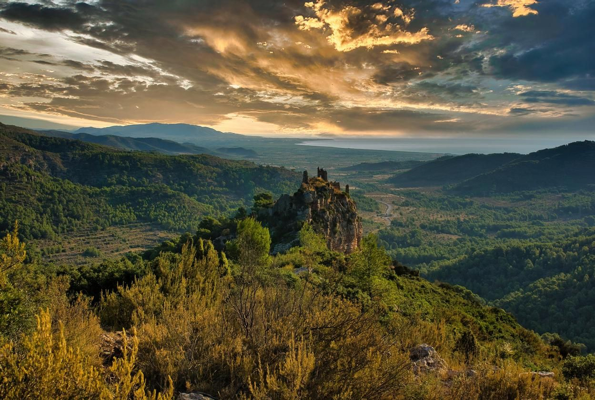 Vistas desde el castillo de Miravet.