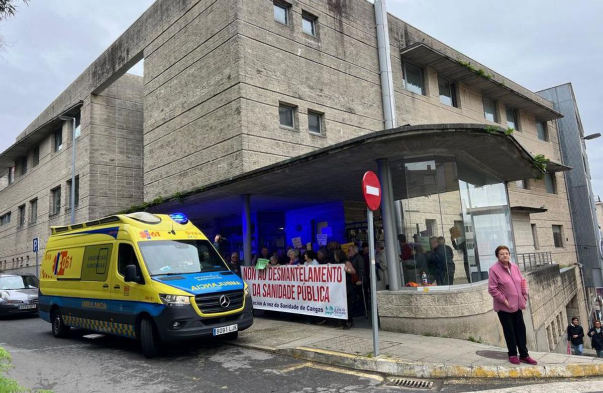 Una de las consultas en el centro de salud de Bueu. | S.Á.