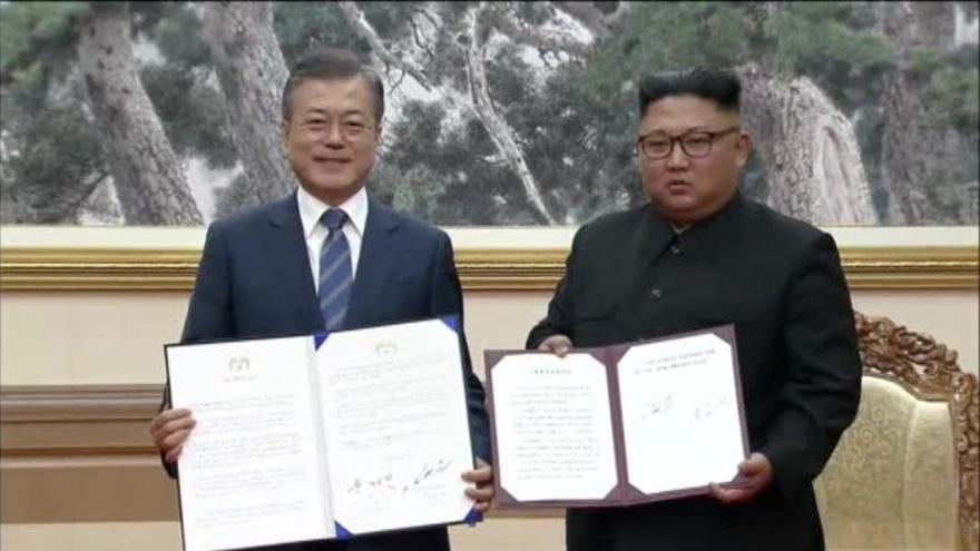 Las dos Coreas firman histórico acuerdo militar para reducir la tensión en la frontera