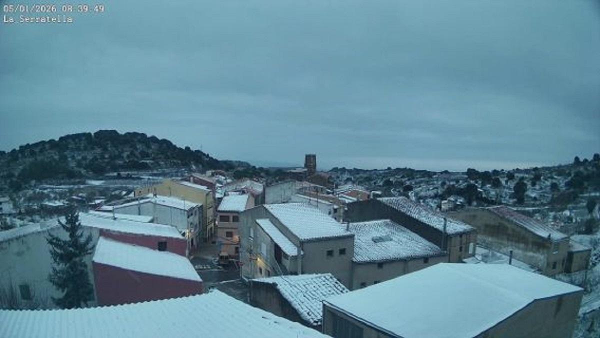 La Seratella nevada, a través de la cámara de Avamet.