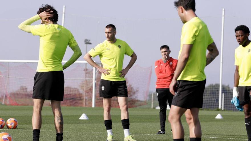 Un entrenamiento en Mareo la pasada semana.