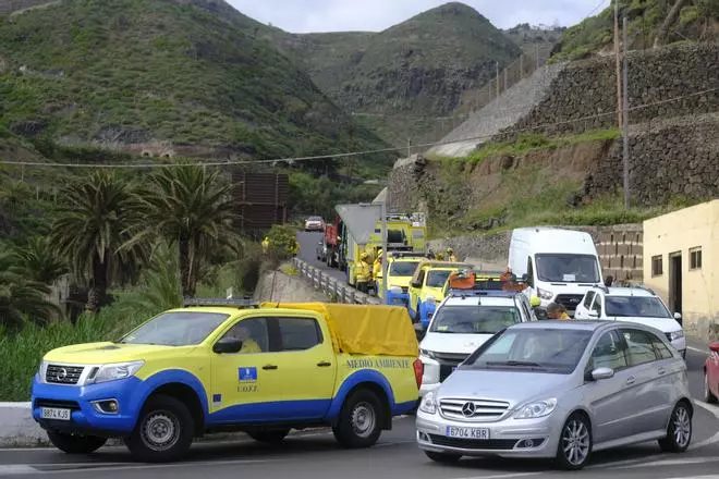 Simulacro de incendio forestal en Moya