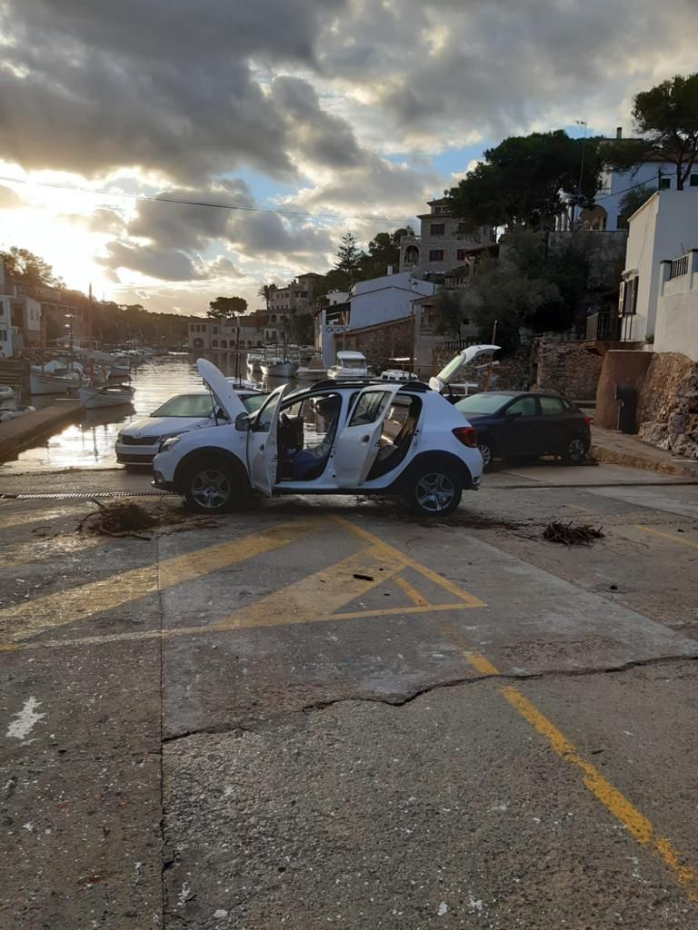 Las tormentas descargan 163 litros en Cala Figuera y provocan inundaciones y numerosos desperfectos