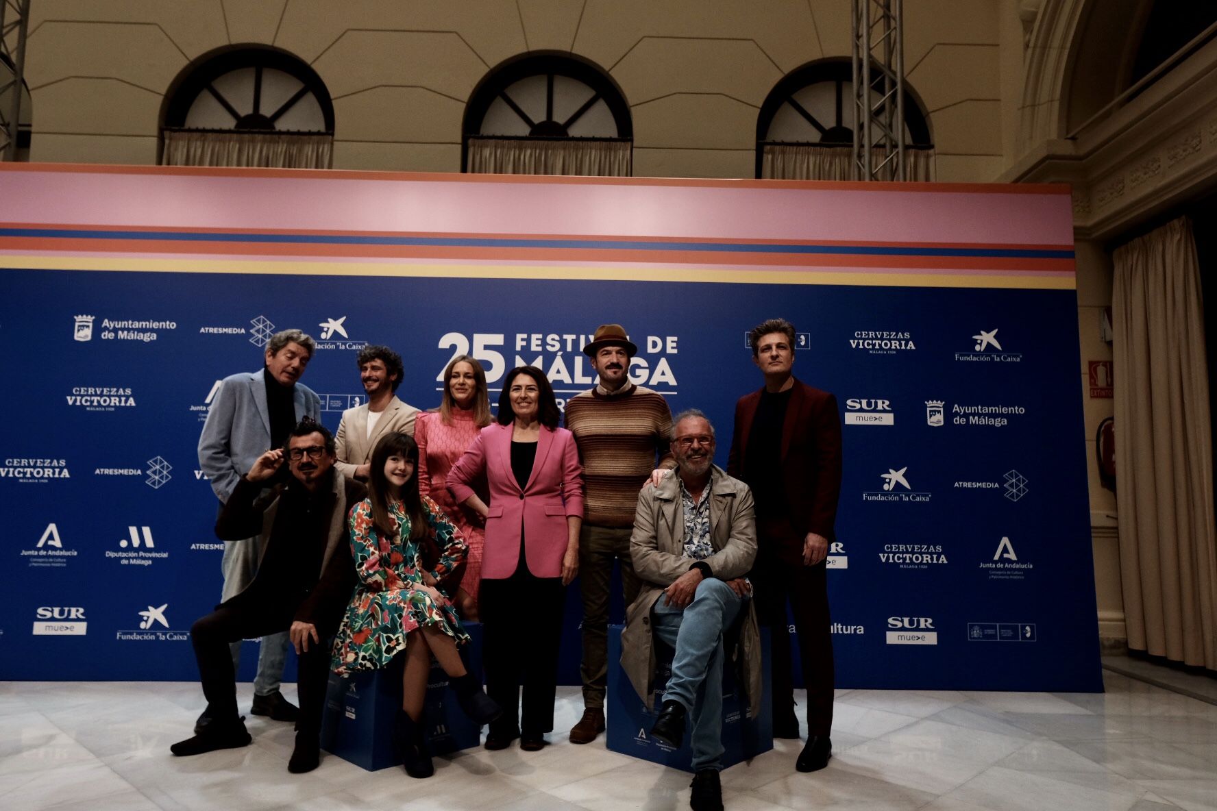 Photocall de los protagonistas de la película 'Héroes de barrio'.