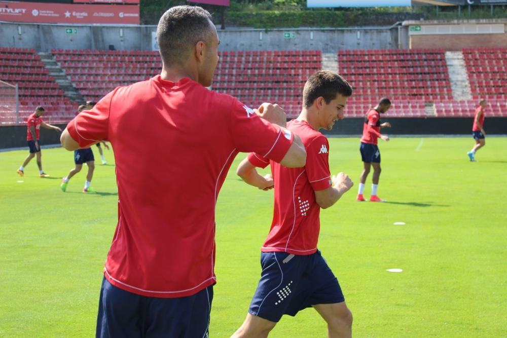 Darrer entrenament del Girona abans de rebre el Saragossa