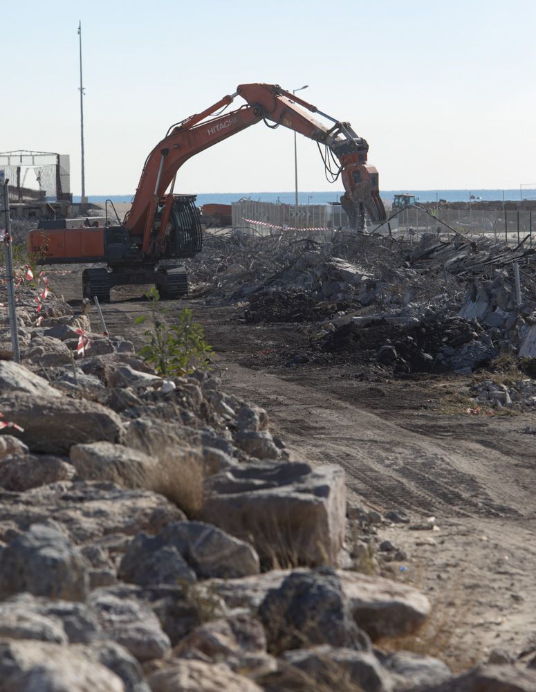 Estado de las obras en el Pantalán del Port de Sagunt