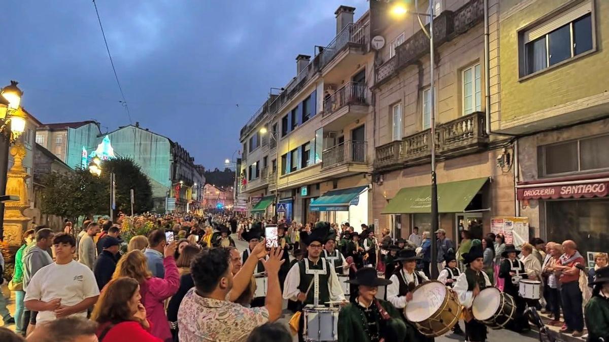Procesión na Festa das Dores en 2025.