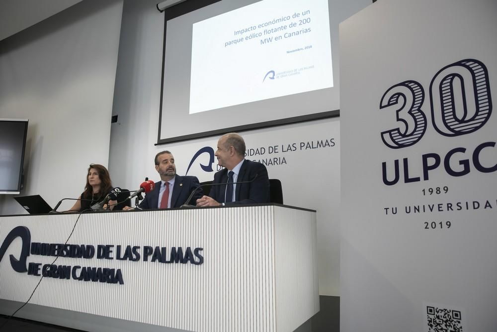 Presentación de un parque eólico marino de 200 megavatios de potencia en Gran Canaria