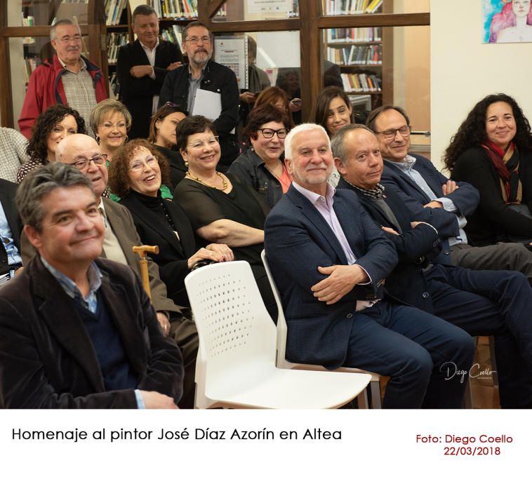 El pintor José Díaz Azorín, homenajeado en Altea