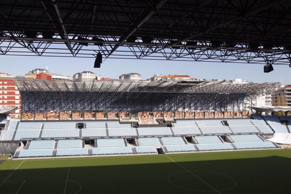 Obras en el estadio de Balaídos