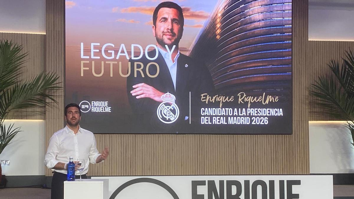 ELECCIONES REAL MADRID | Riquelme anuncia «una reducción del 50% de la cuota al socio hasta que no se vuelva a ganar la Champions» y presenta «la Ciudad del Socio»