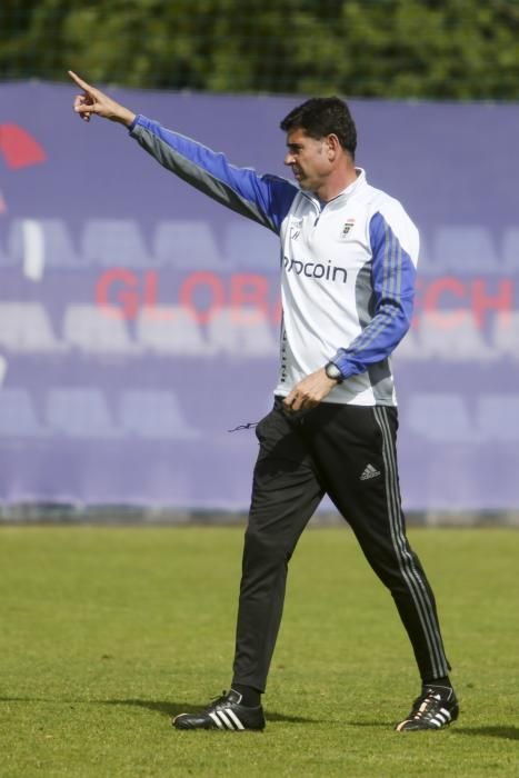 Entrenamiento del Real Oviedo en el Requexón, 02/05/2017