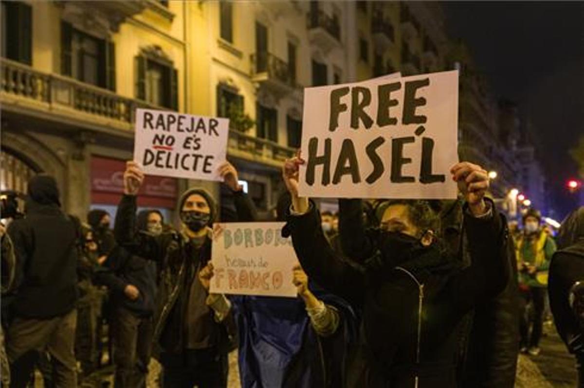 Manifestación en Barcelona.