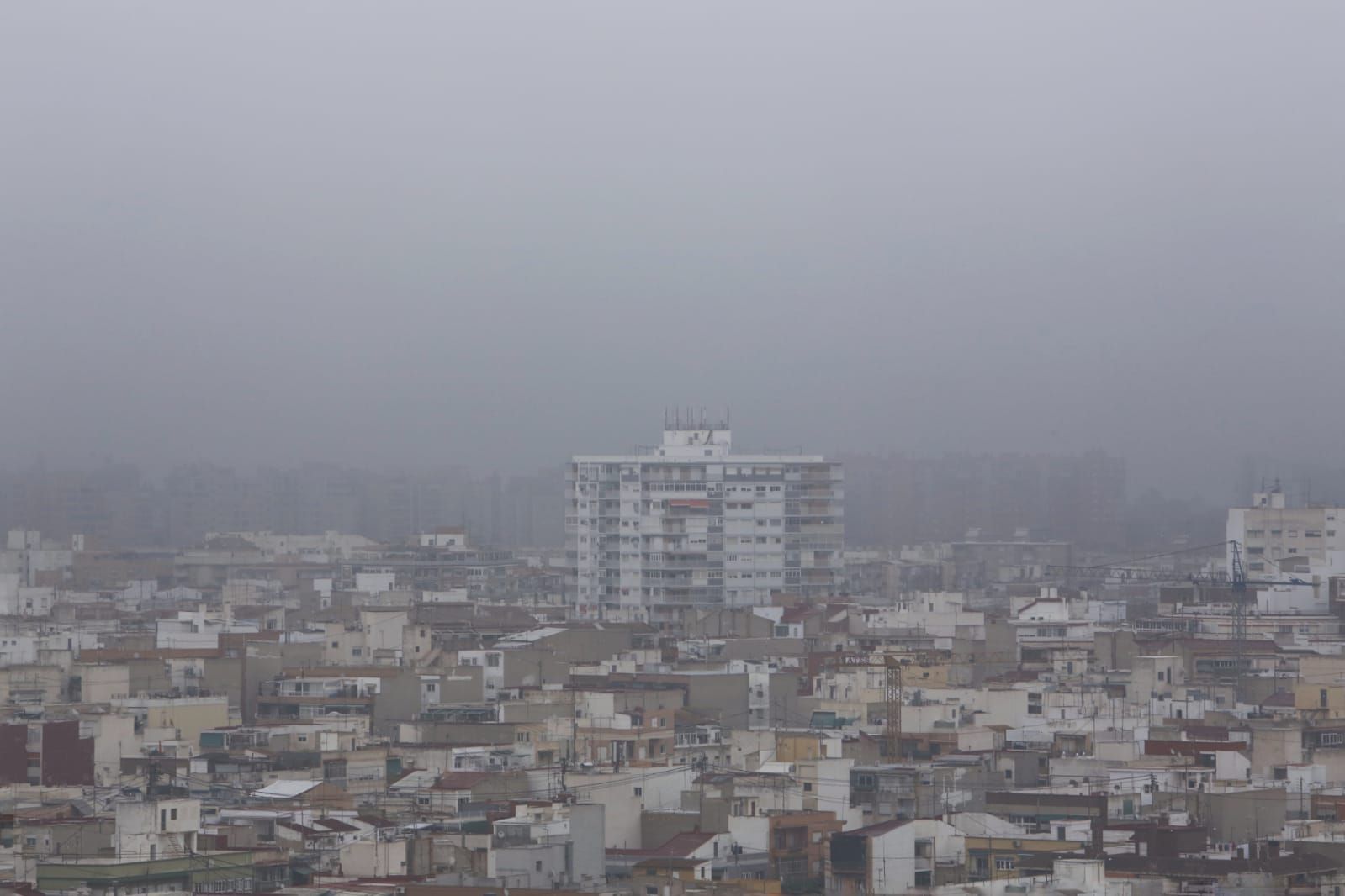 Alicante amanece cubierta de niebla