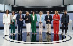 Las imágenes del debate de RTVE de los candidatos a las elecciones europeas