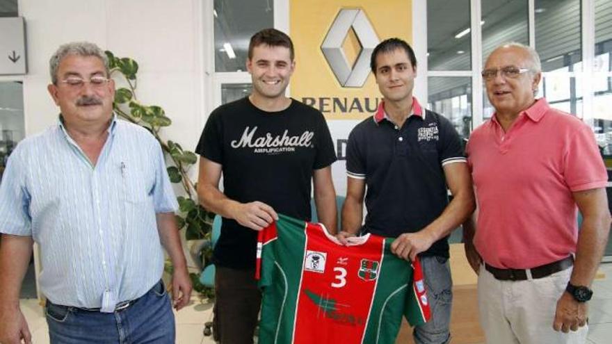 Manuel González Soto, Toño Lafuente, Marco Fernández y Fran Teixeira, en Rodosa. // Jorge Santomé