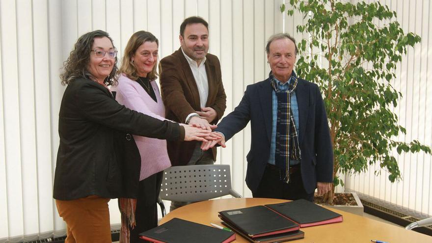 Celia Pereira, Susana Reboreda, Javier Rodríguez y José Eduardo López.   | // IÑAKI OSORIO