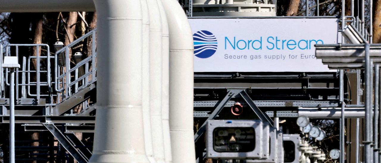 Tuberías en las instalaciones del gasoducto Nord Stream 1 en Lubmin, Alemania.