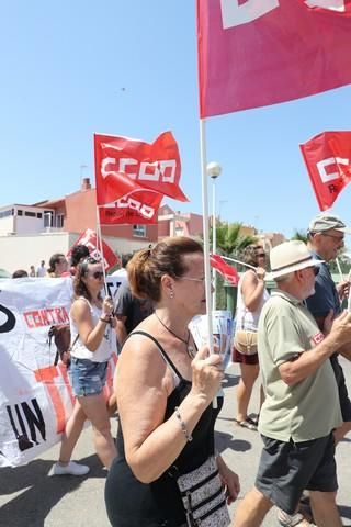 Protesta del sector de la hostelería en La Manga