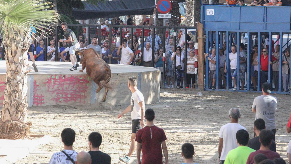 Imagen de archivo de un espectáculo de bous en Sant Pere