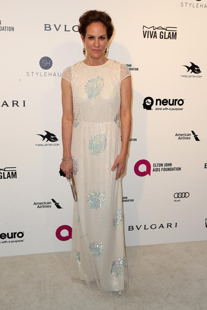 Annabeth Gish en la fiesta de los Oscar de Elton John