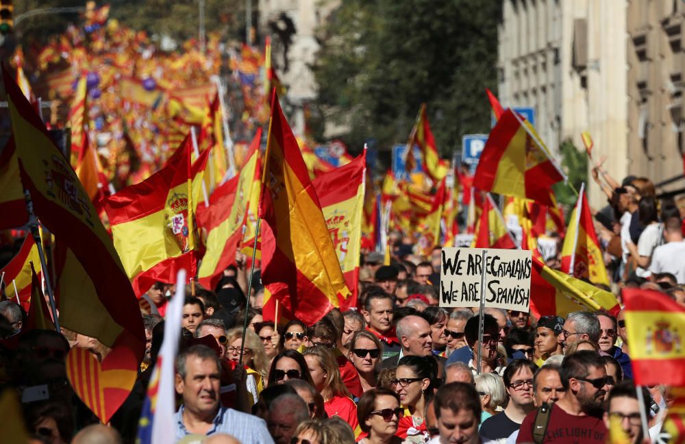 Manifestación en Barcelona por la unidad de España