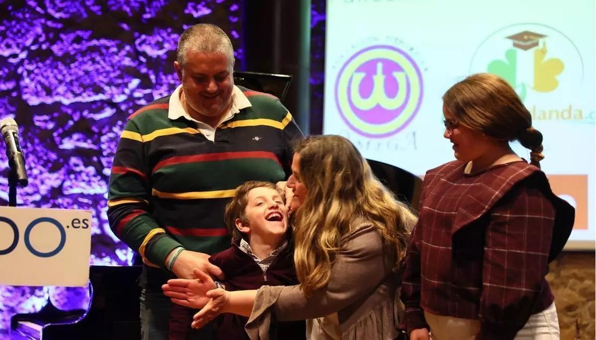 Acto de homenaje en Oviedo de "El Ángel de Javi".