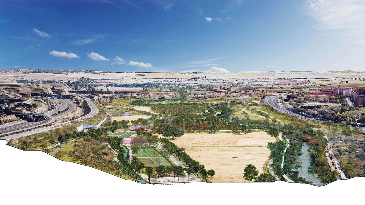 Proyecto de recuperación fluvial del Manzanares en el municipio de Madrid.