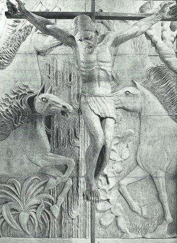 Cristo del Apocalipsis, en la Parroquia de la Sagrada Familia. | | LP/DLP