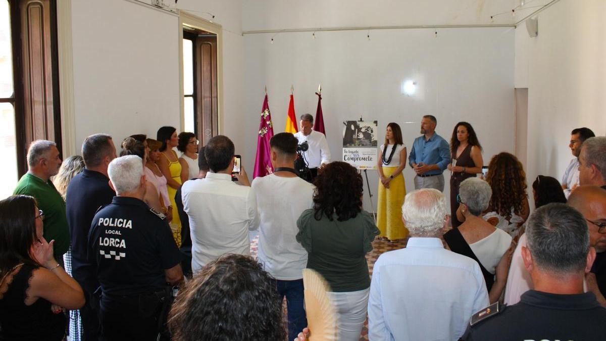Acto institucional organizado por el Ayuntamiento de Lorca con motivo del 29 aniversario del secuestro y asesinato de Miguel Ángel Blanco