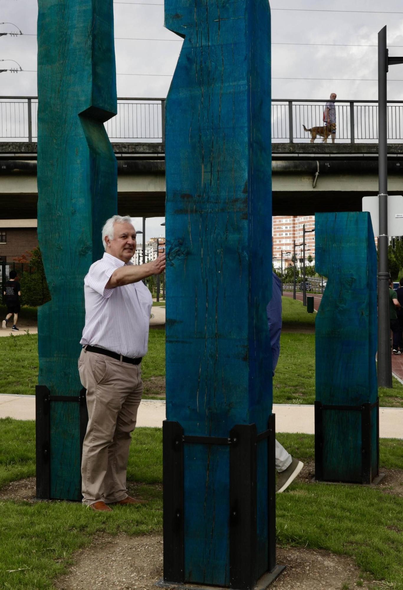 Inauguración del parque lineal de entrada a Oviedo por la "Y"