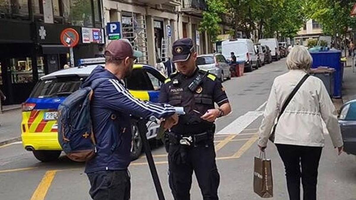 La Policía Local de Manresa.
