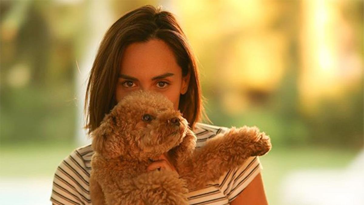 Tamara Falcó con el perro Jacin