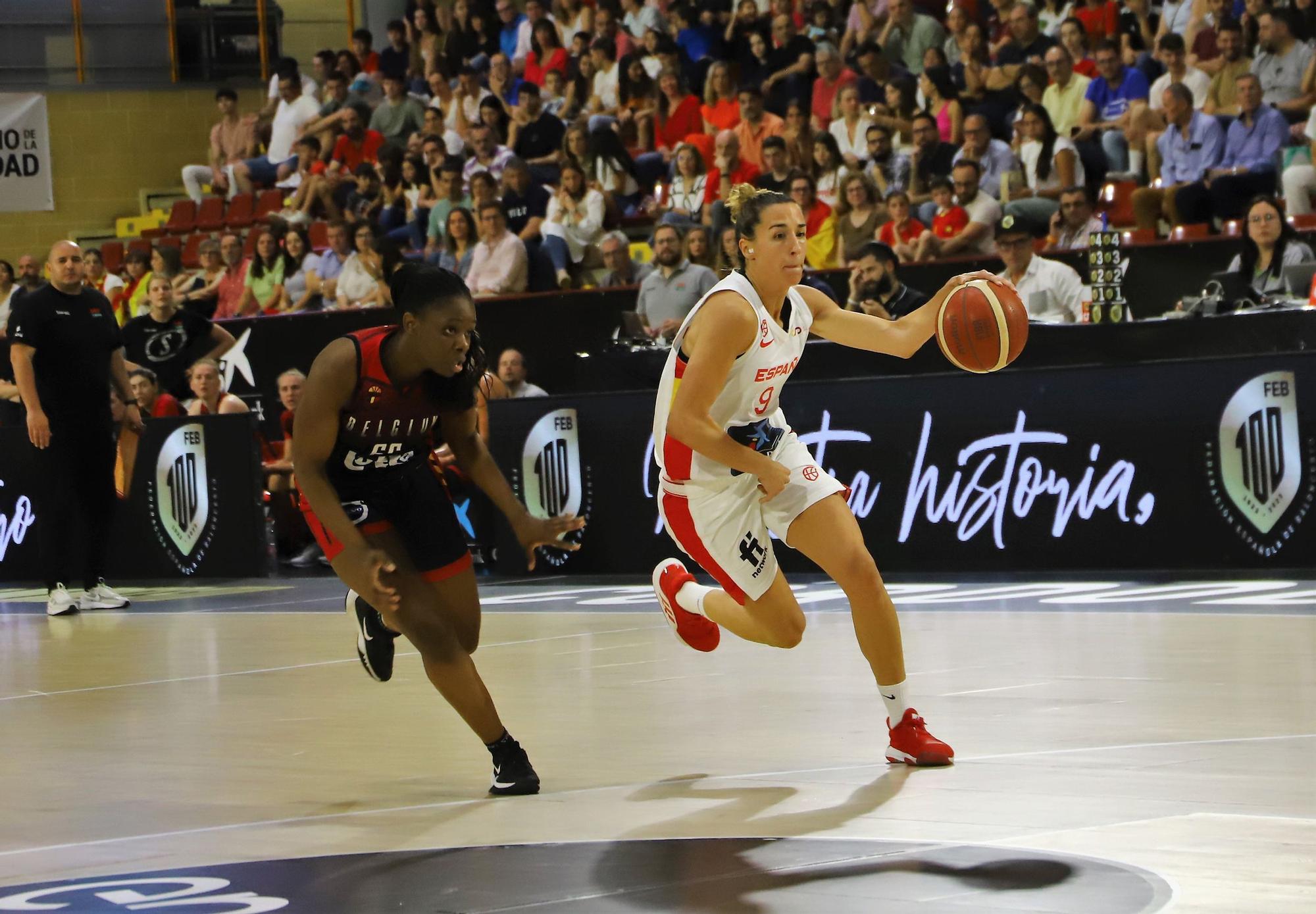 La selección española femenina de baloncesto ante Bélgica, en imágenes