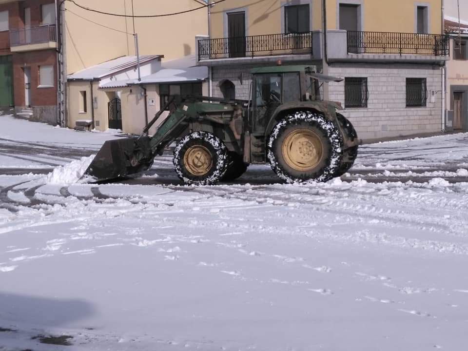 GALERÍA | Carbajales, cubierto por la nieve del temporal Filomena