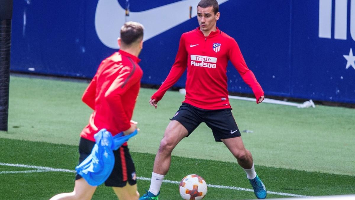 Entrenamiento ATM previa final contra el Olympique