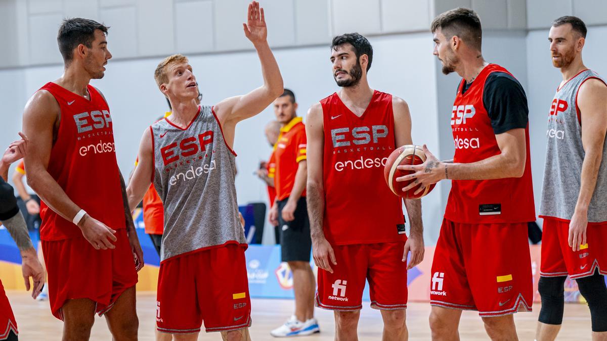 Entrenamiento de la Selección española de Baloncesto